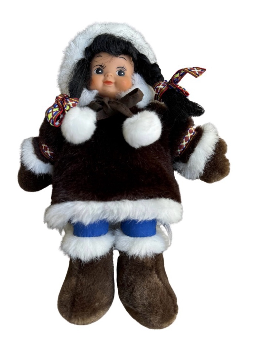 Alaskan Eskimo Doll with Dark Fur Parka 💜 BOGO